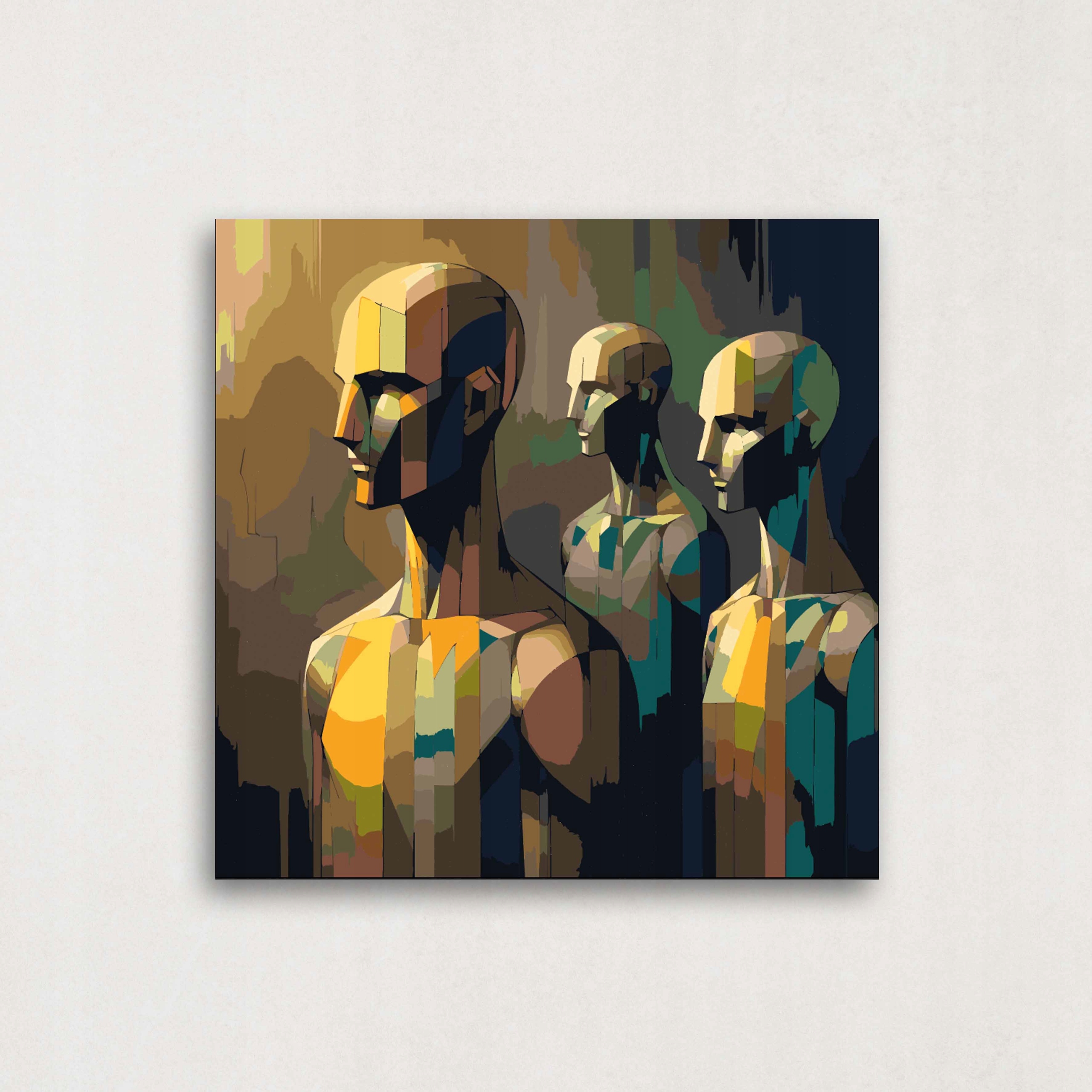Malování podle čísel – Lidé Roboti 80x80cm Make It Easy, produkt Pl