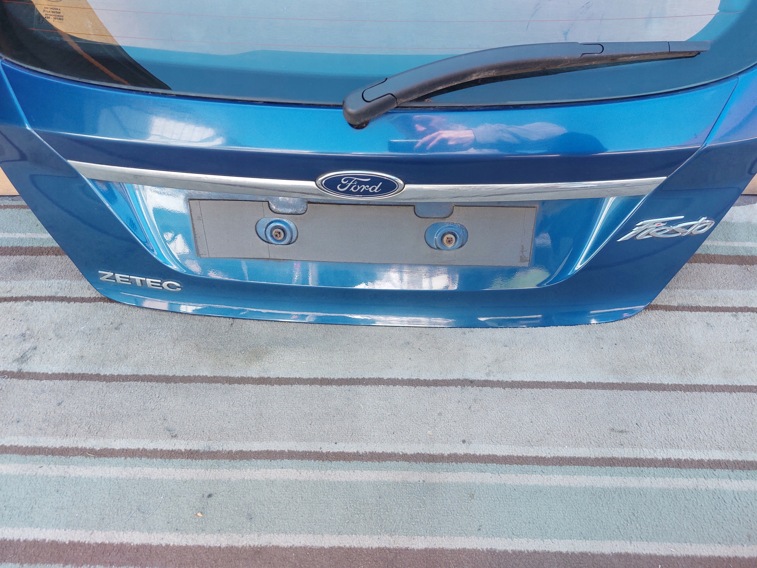 boot door FORD FIESTA MK7 blue 08r