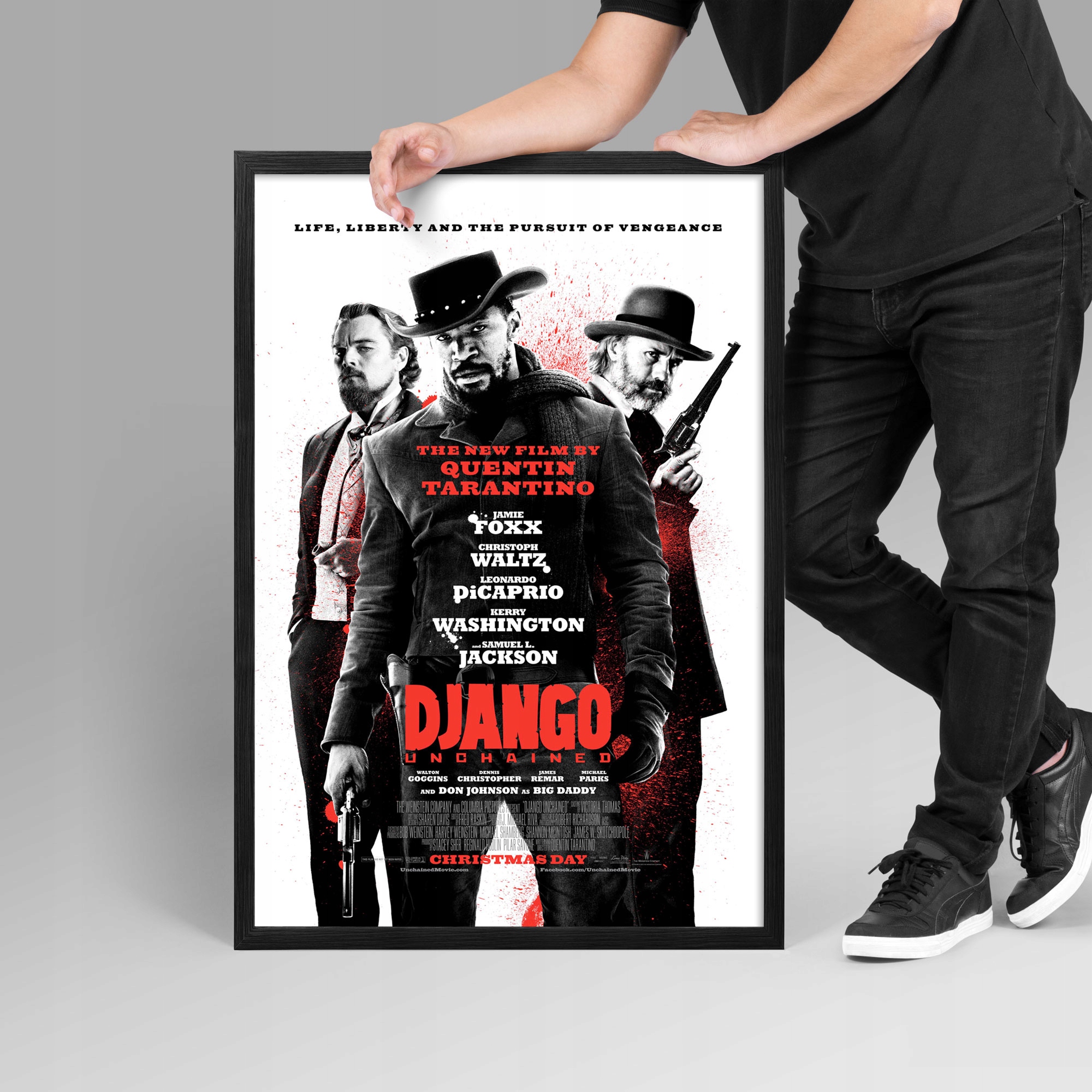Plakat Django Unchained Quentin Tarantino A1+ Wysokość produktu 91.5 cm