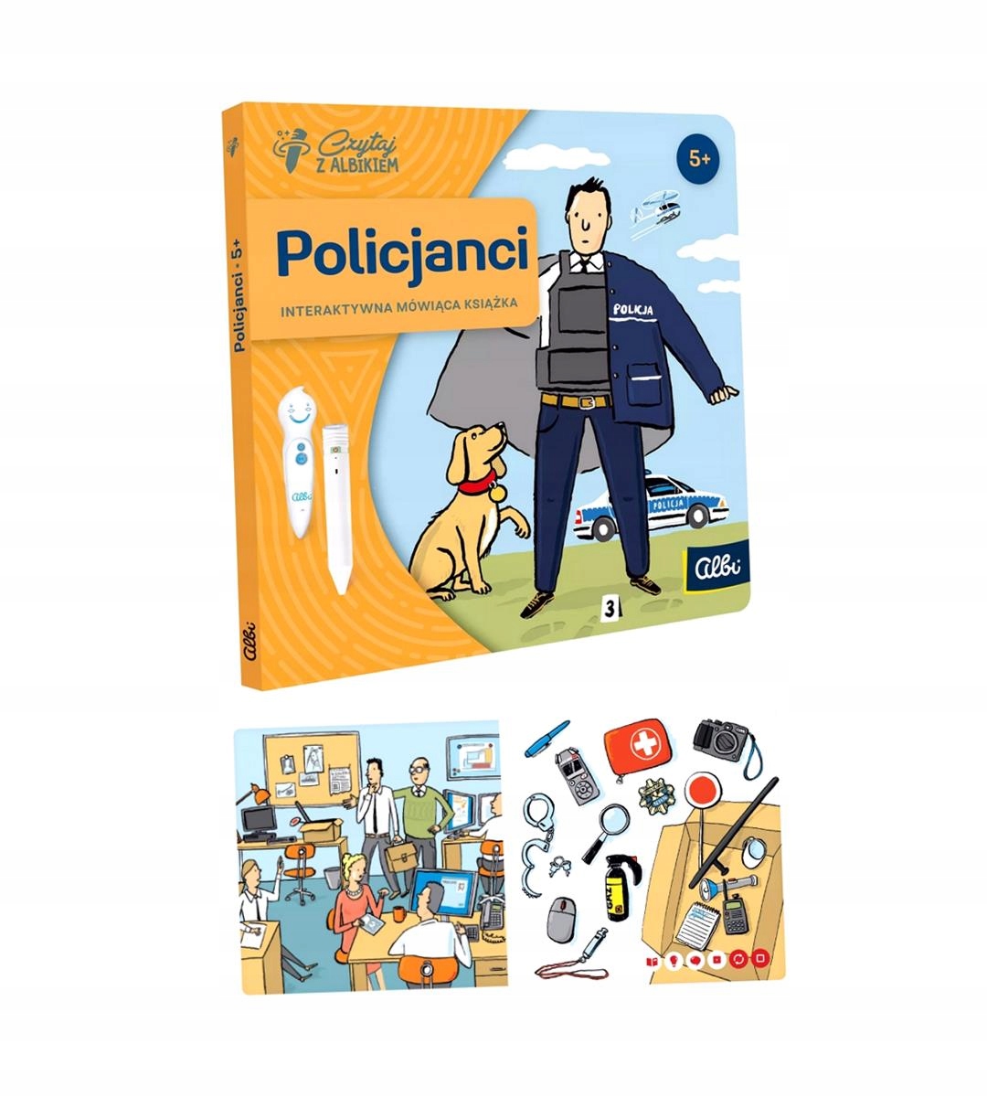 Czytaj Z Albikiem Interaktywna Mini Książeczka Policjanci Dla Dzieci 5 Lat+