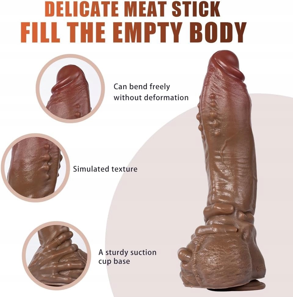 DILDO Realistyczny Dildo Podwójny Dildo Mocny Dildo Prostata D110-L — miniatura 3