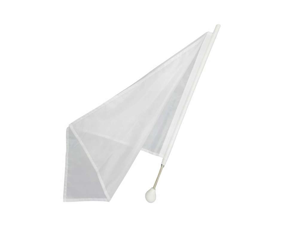 Mažoretková vlajka Belti FMT3 Z3 bílá 60 cm (41 x 51)