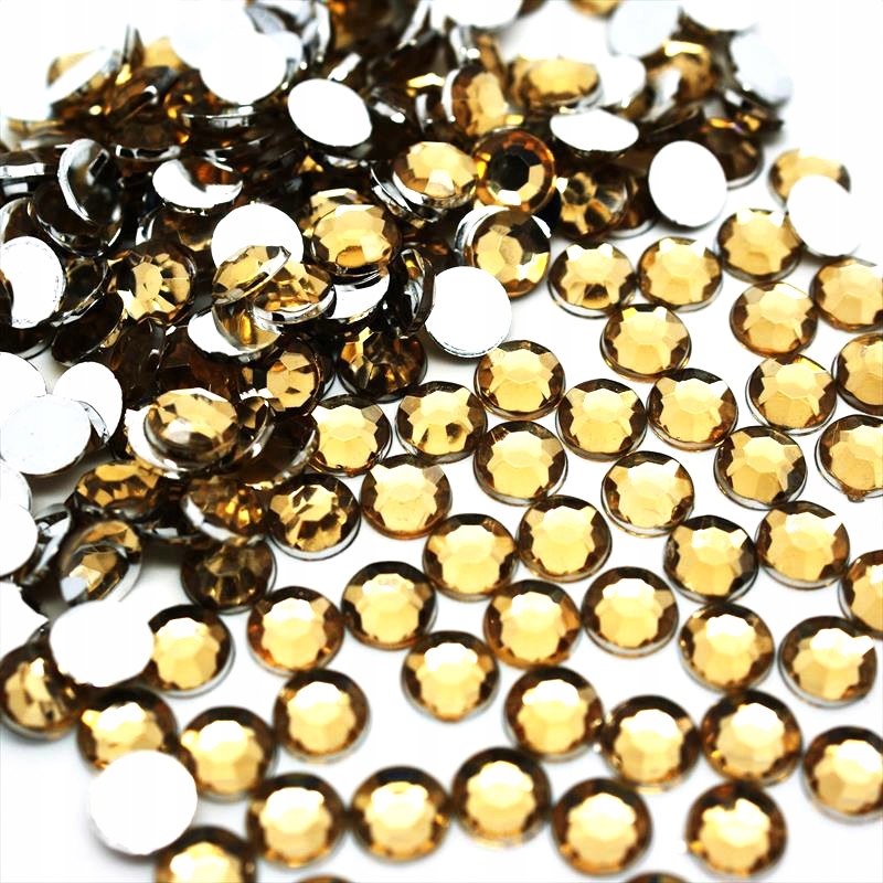 

Cyrkonie Do Paznokci Diament Złoty 3mm 1000szt