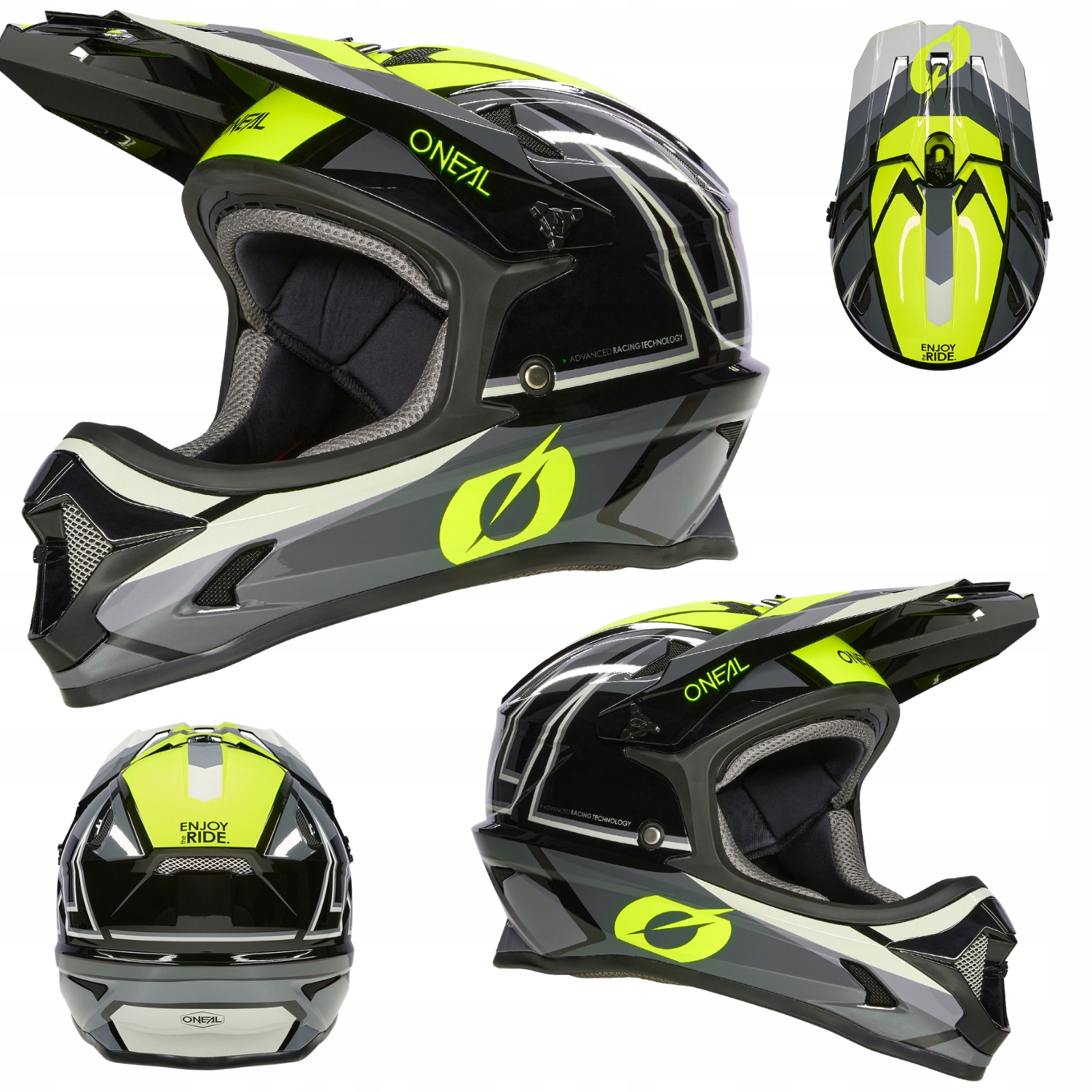 Cyklistická přilba O'neal Sonus Split Black Yellow vel. Xs Mtb Enduro koloběžka Dh