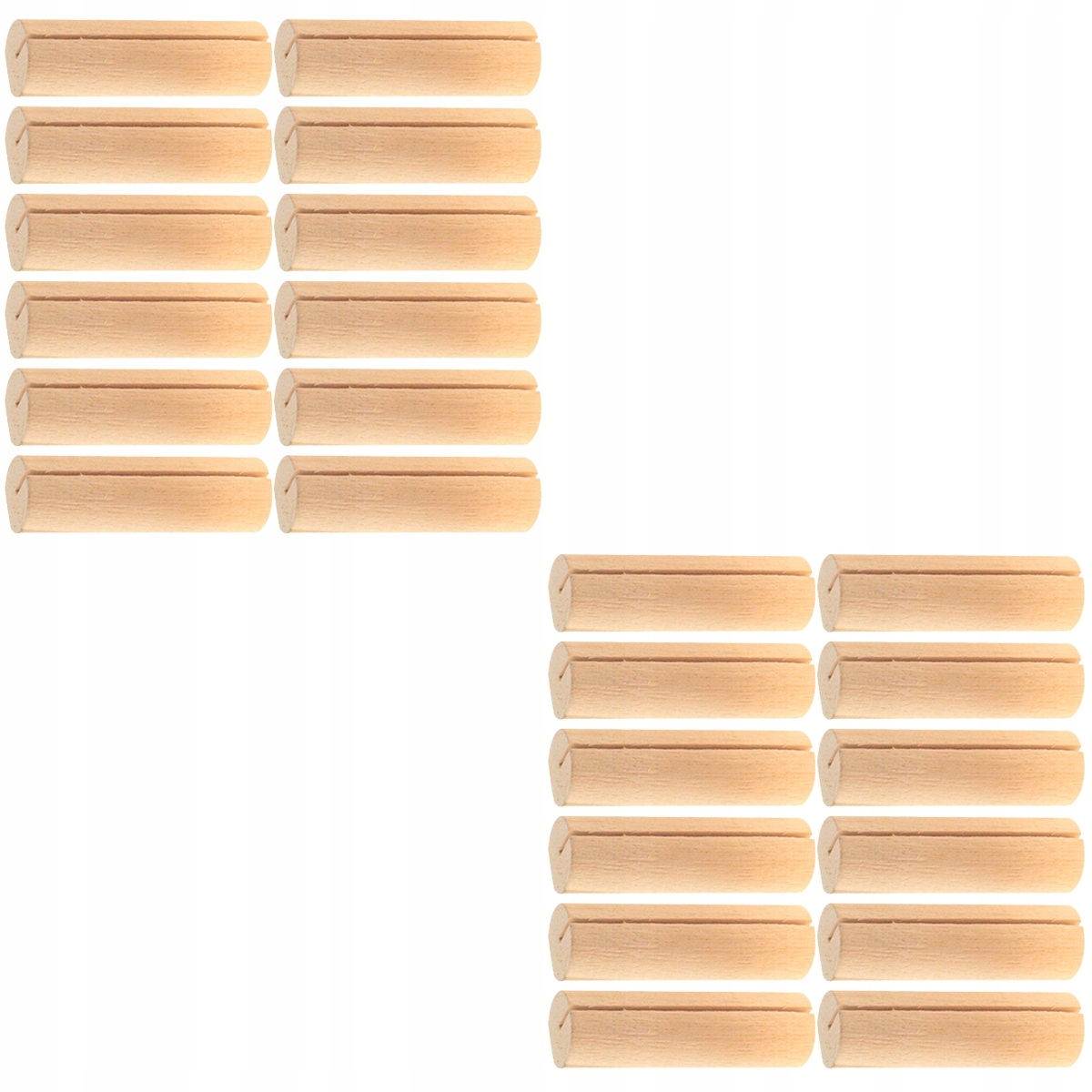 Drewniane stojaki na numery stołów