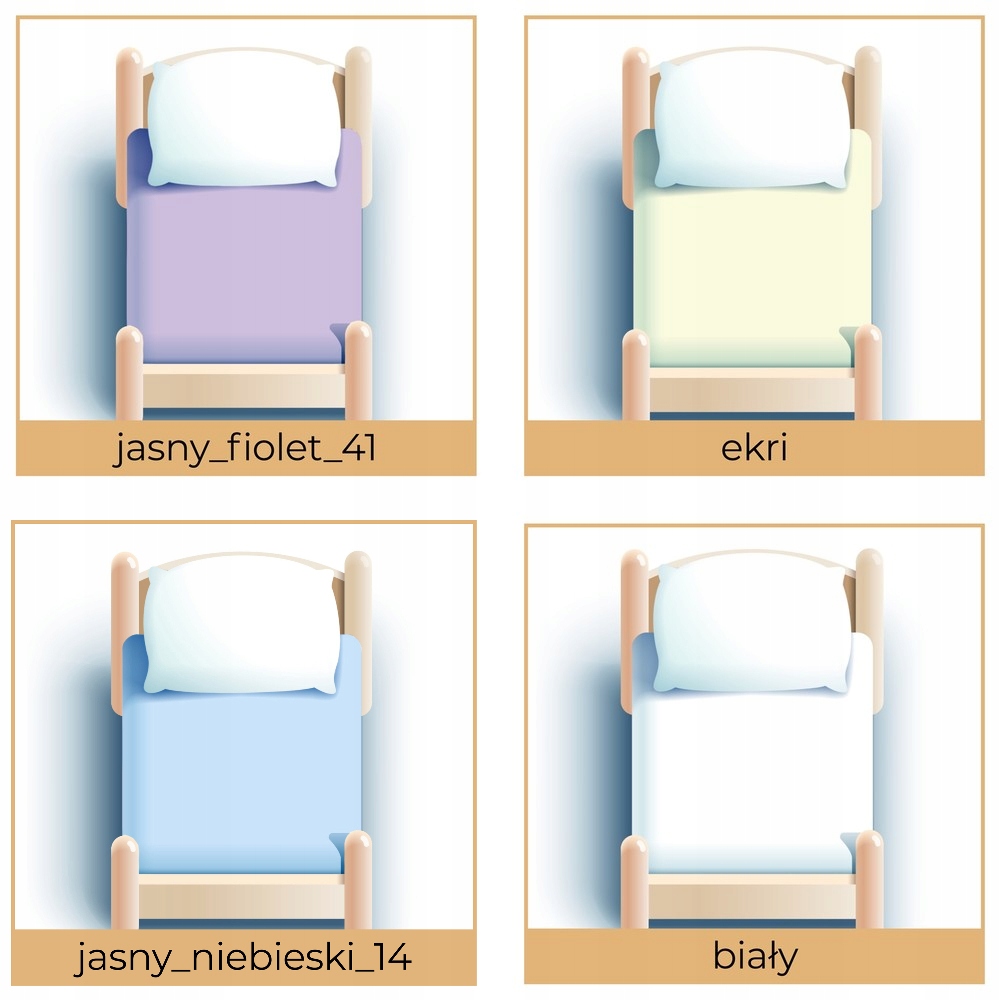 PRZEŚCIERADŁO 80x160 DZIECINNE DO ŁÓŻECZKA kolory Długość 160 cm