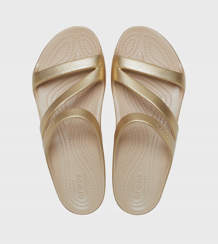 CROCS KROKS KLAPKI KADEE II METALLIC GOLD ZŁOTE NOWOŚĆ FLIP W9 39-40 39,5 Marka Crocs