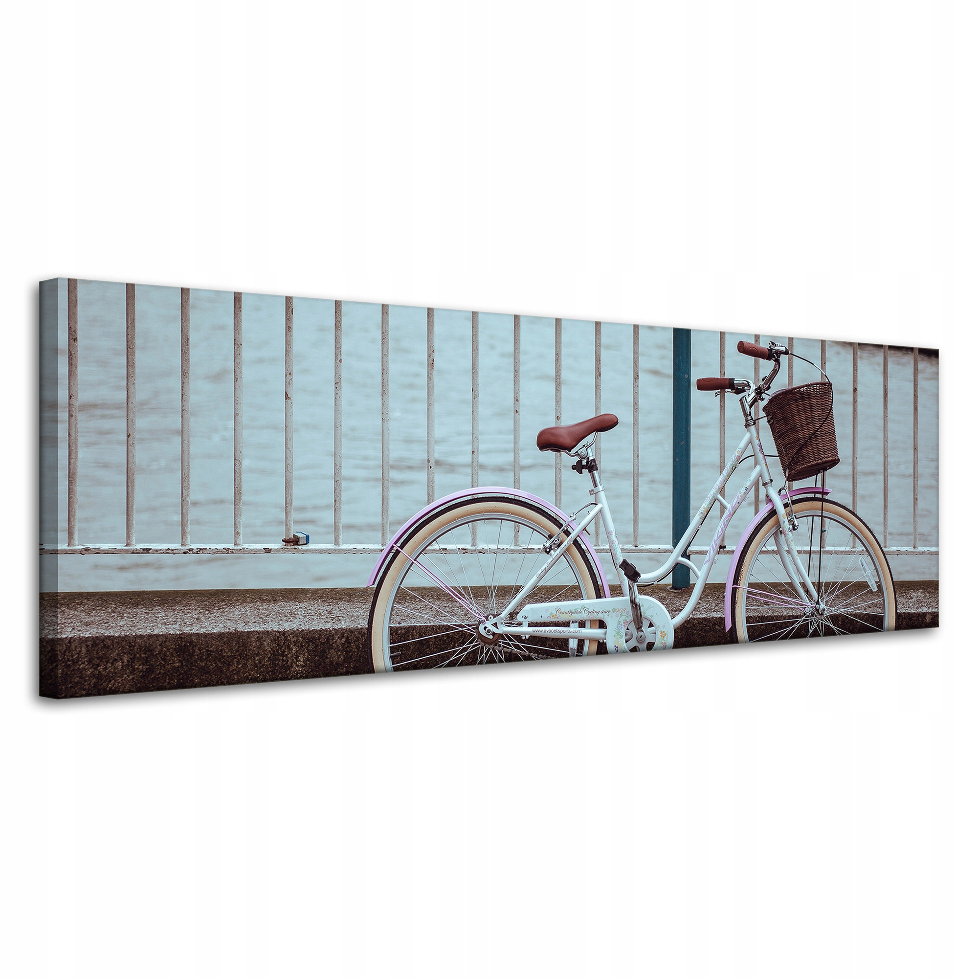 Obraz na plátně Vintage Kolo ve městě u Mostu 120x40