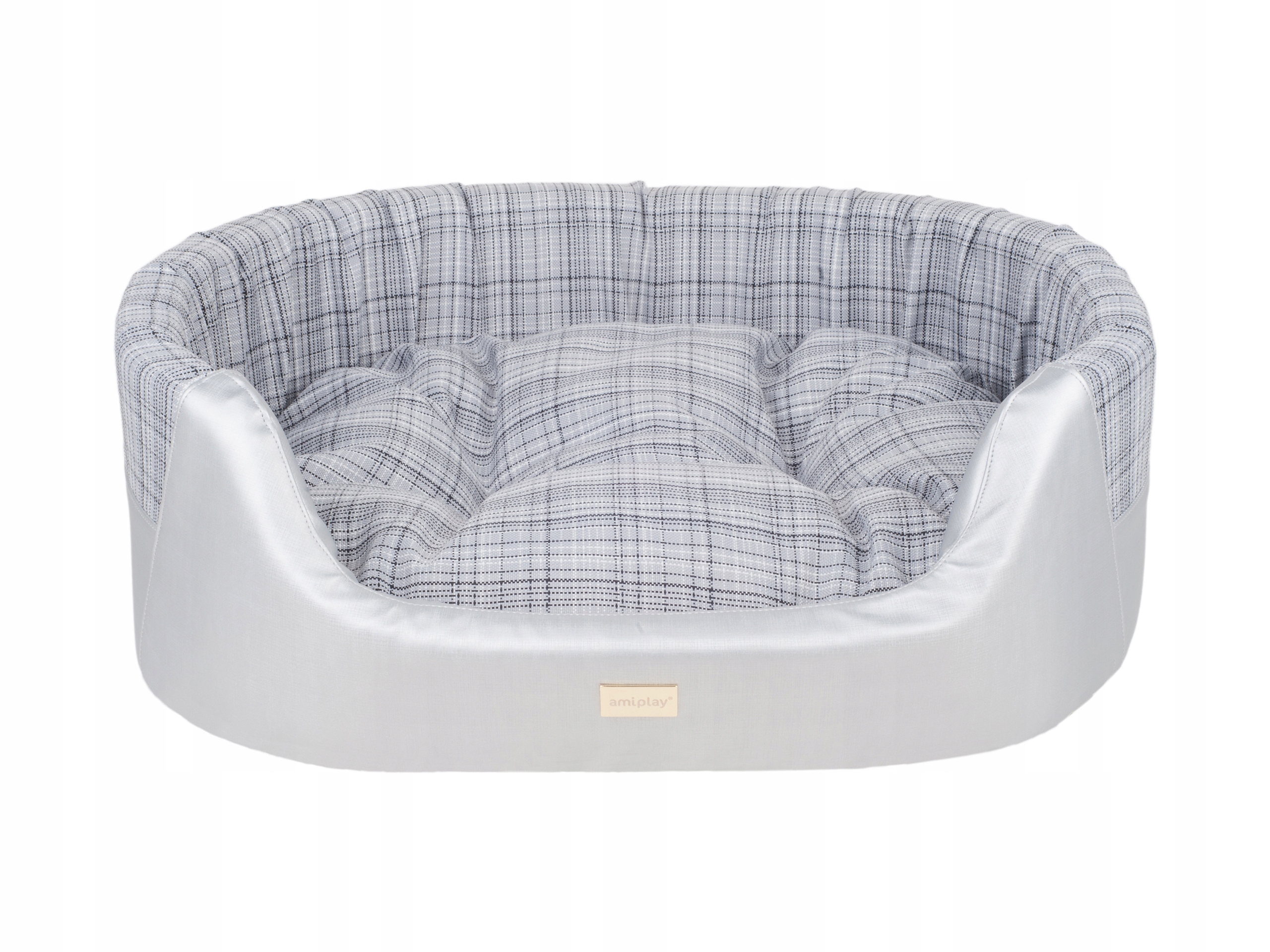 

amiplay Legowisko owalne Venus 2in1 L Srebrne