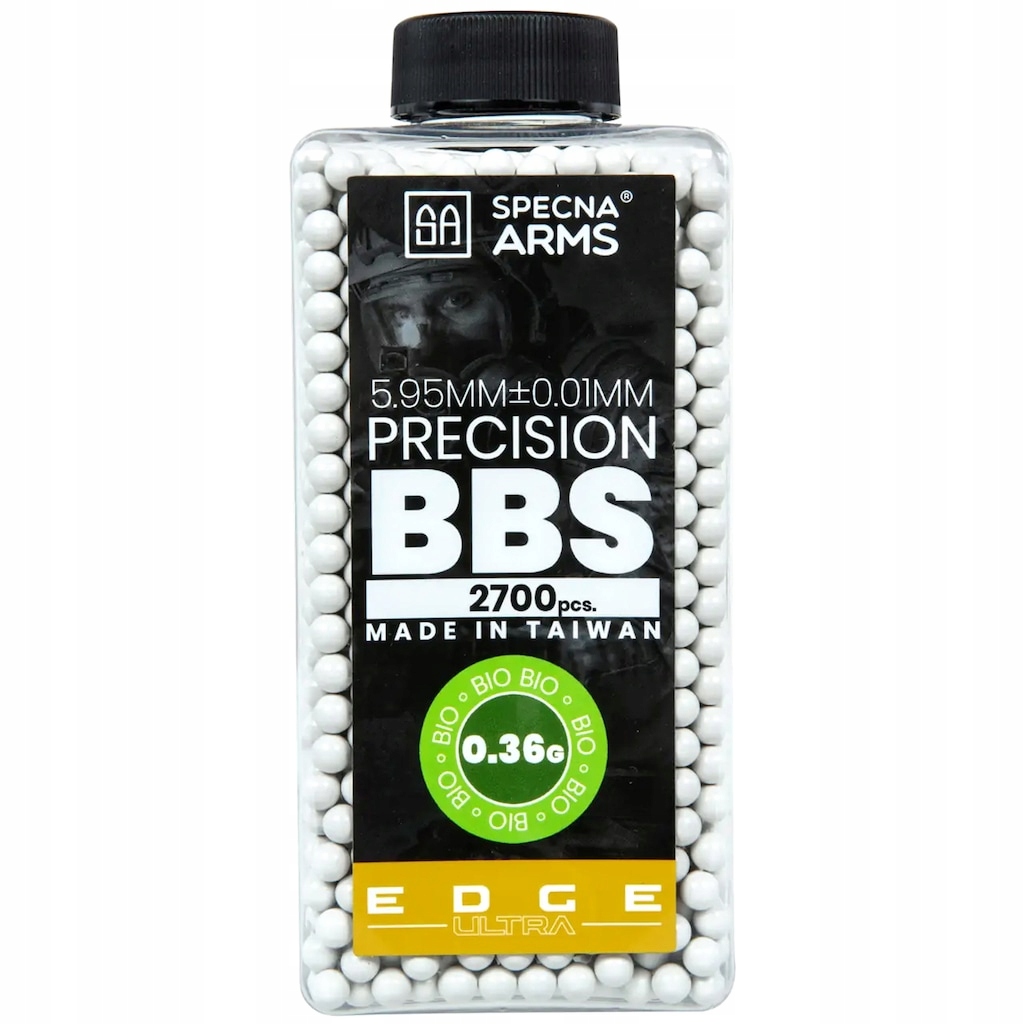 Přesné kuličky Asg Specna Arms Edge Ultra Bio 0,36 g 2700 ks bílé