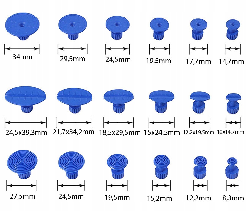ZESTAW DO USUWANIA WGNIECEŃ W KAROSERII MŁOTEK PDR Kod producenta FT0020