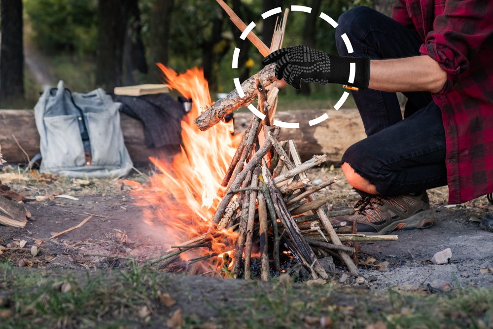 DUŻA RĘKAWICA DO SMAŻENIA NA GRILLU OGNIOODPORNA WYTRZYMAŁA PIECZENIA Informacje dodatkowe bez nadruku