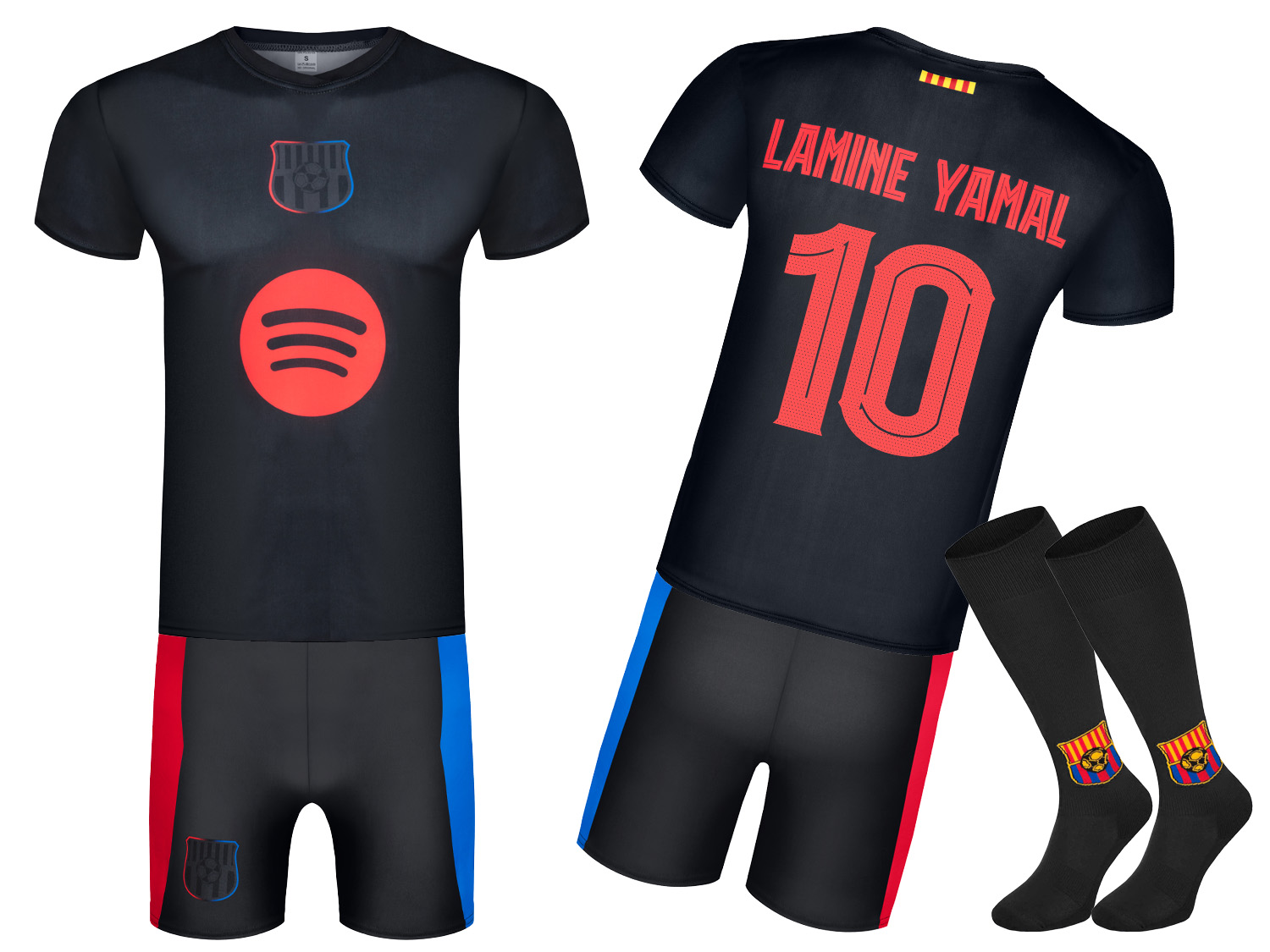 Strój Piłkarski getry Lamine Yamal 10 Barcelona 158