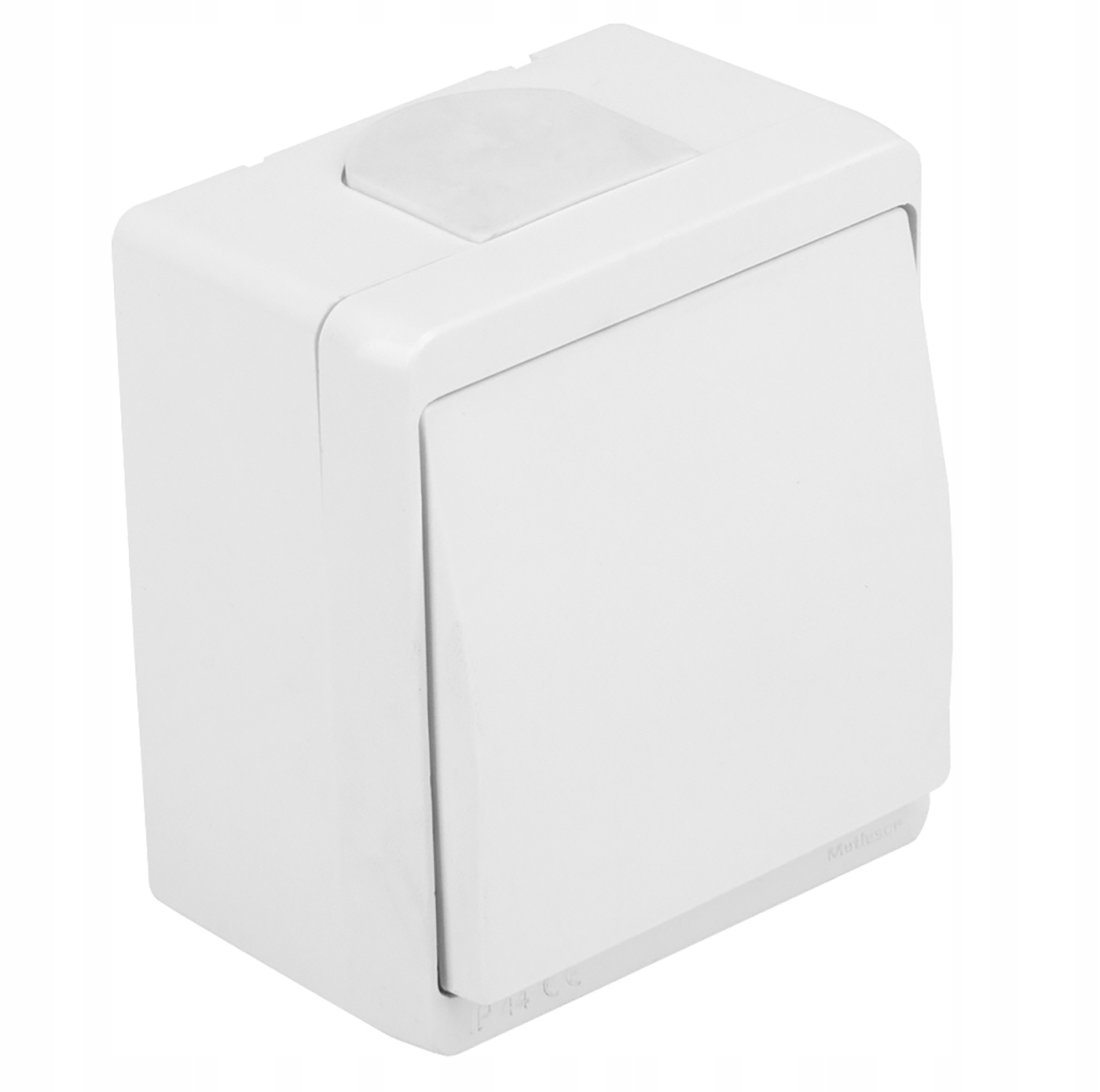 

Wyłącznik światła pojedynczy natynkowy IP44 biały