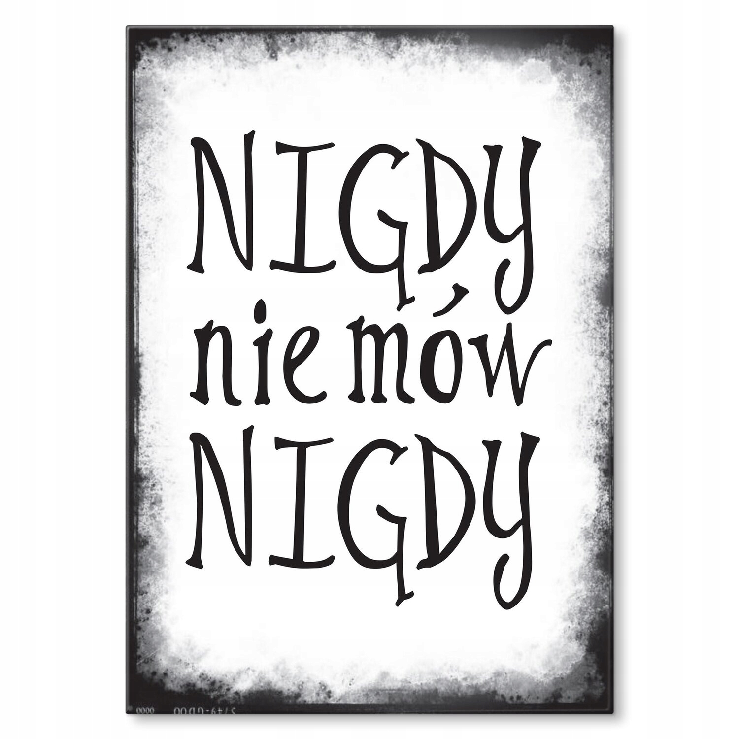 Kovový plakát Nikdy neříkej nikdy Dárek 30 x 42 cm