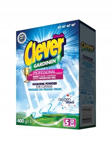 Levně 7X Clever Prášek na praní záclon Gardinen 400 g