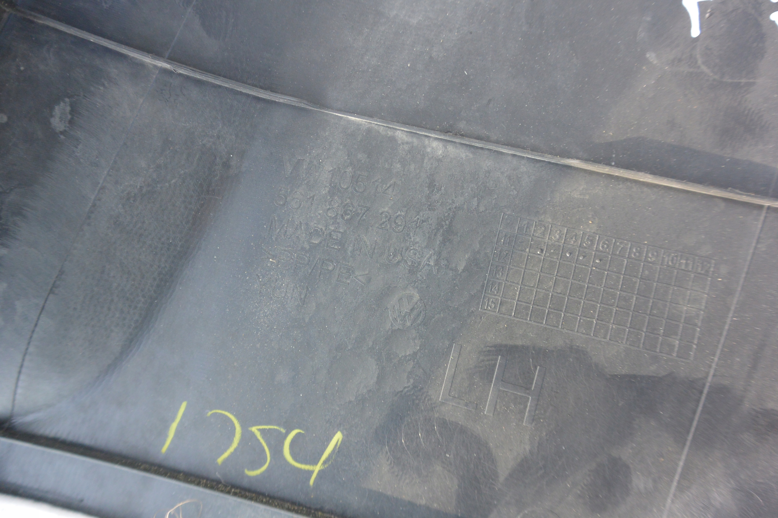 cover SLUPKA right left central VW PASSAT B7 USA