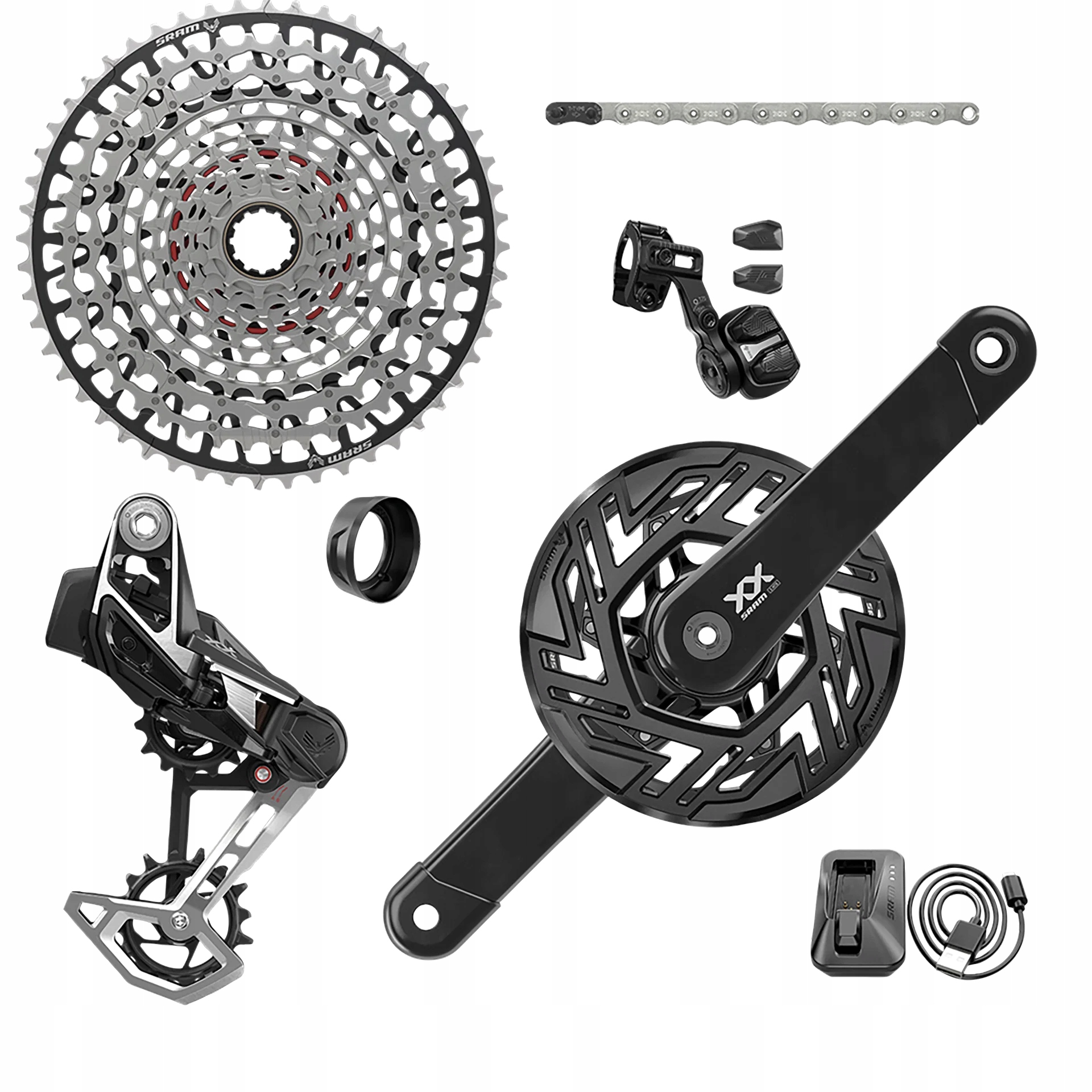 Sram Skupina řazení Sada Xx T- typ Eagle Axs 104bcd 104bcd, 36z, xs- 12