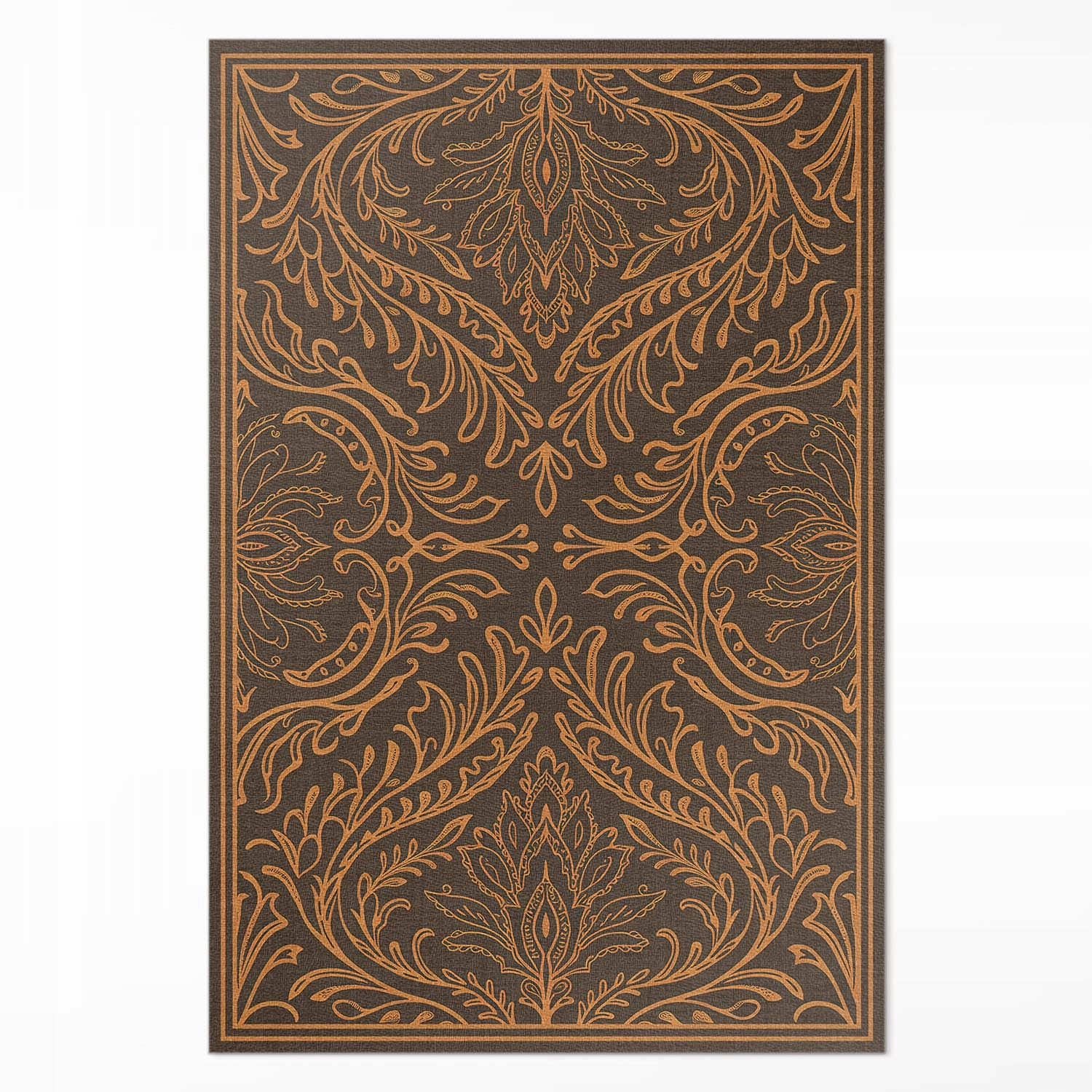 Pvc koberec do domu Rastlinný lineárny ornament secesia vintage XXL 150x225 cm