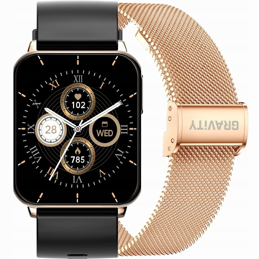 Smartwatch Unisex Gravity GT17-5 Amoled, Dodatkový Pás (sg038e) Gravity