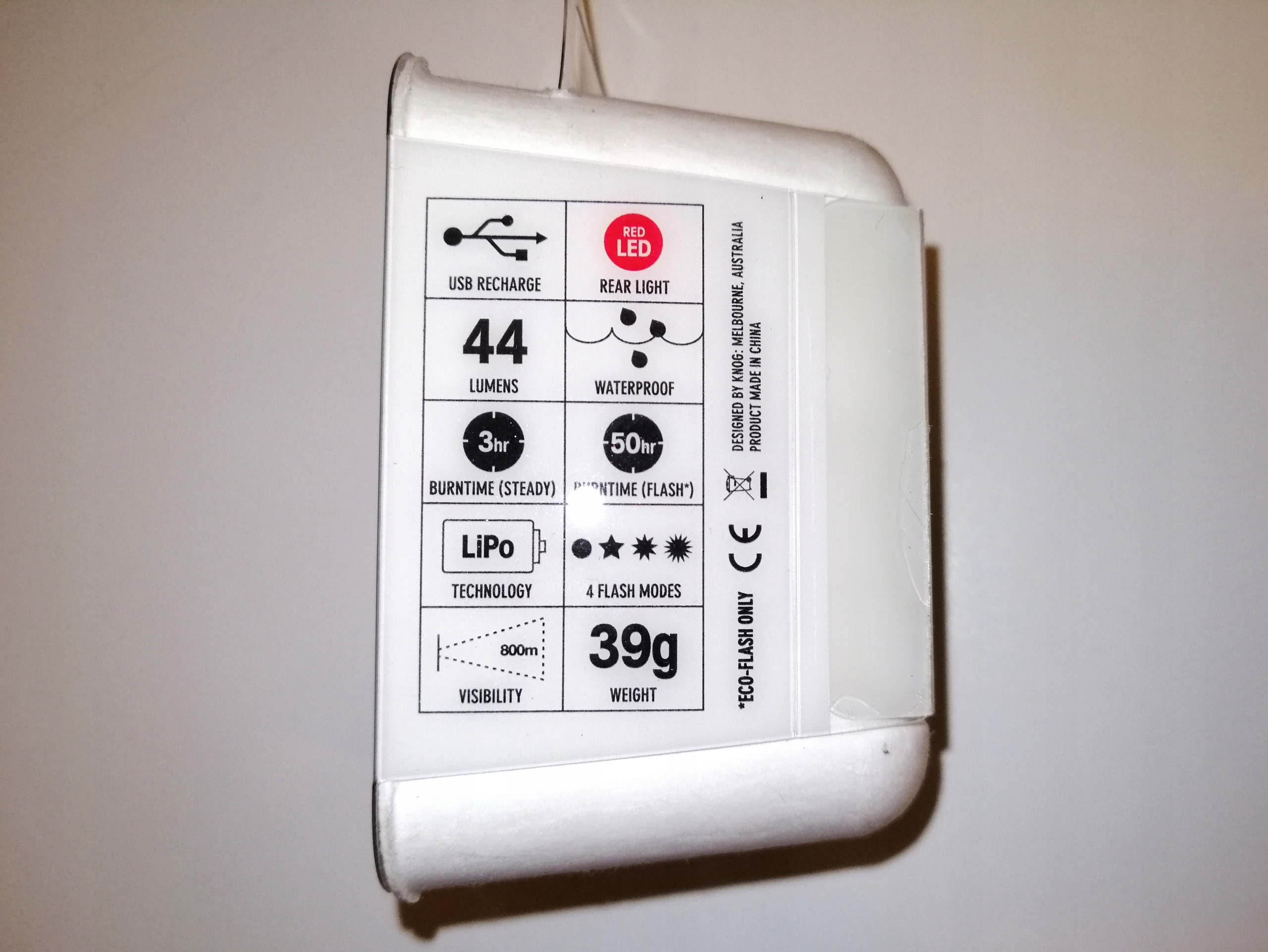 LAMPKA TYŁ KNOG BLINDER 4 LED USB CIRCLE BLUE -60% Marka Knog