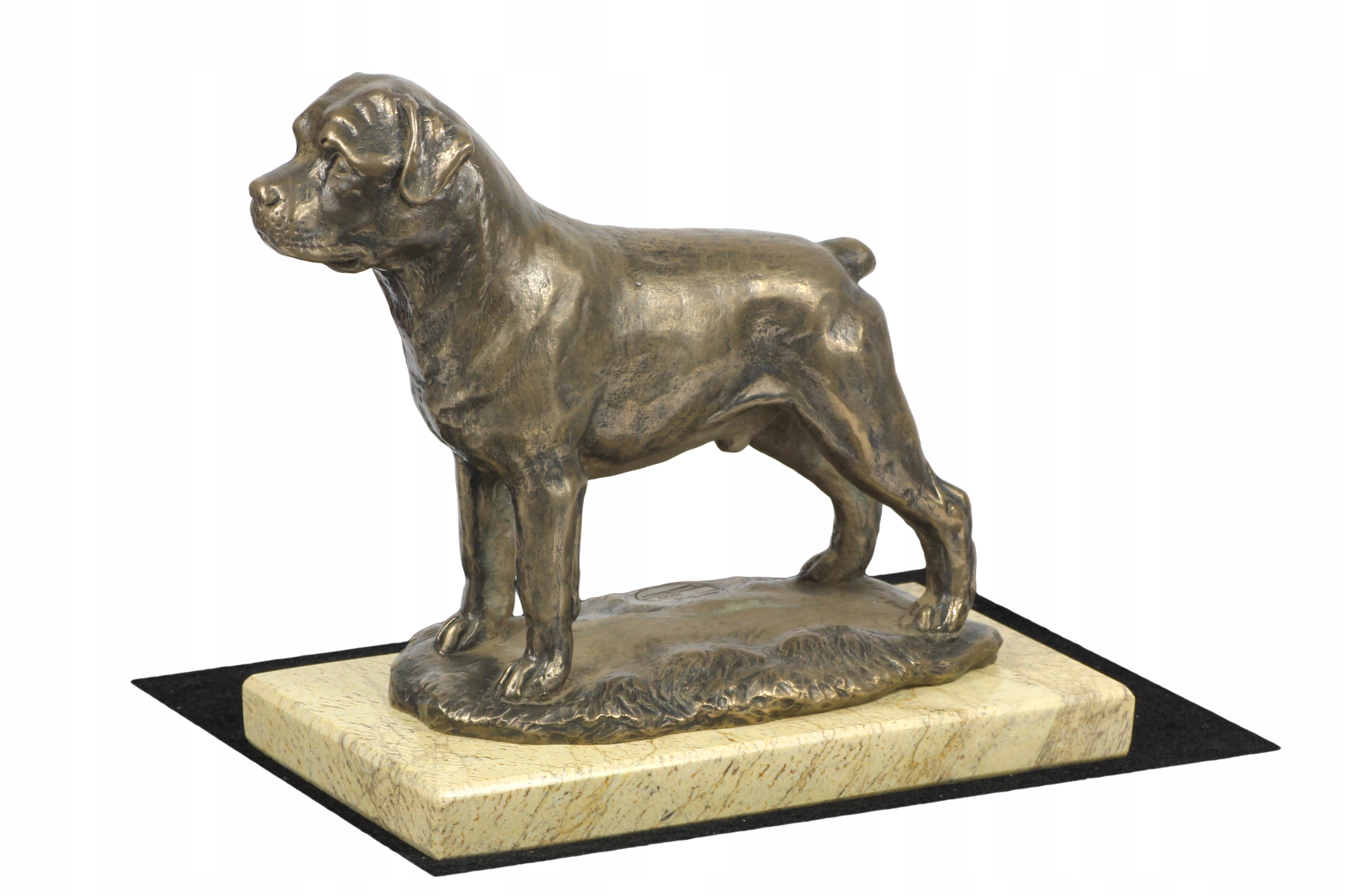 Rottweiler figúrka psa na stôl, soška, socha, socha