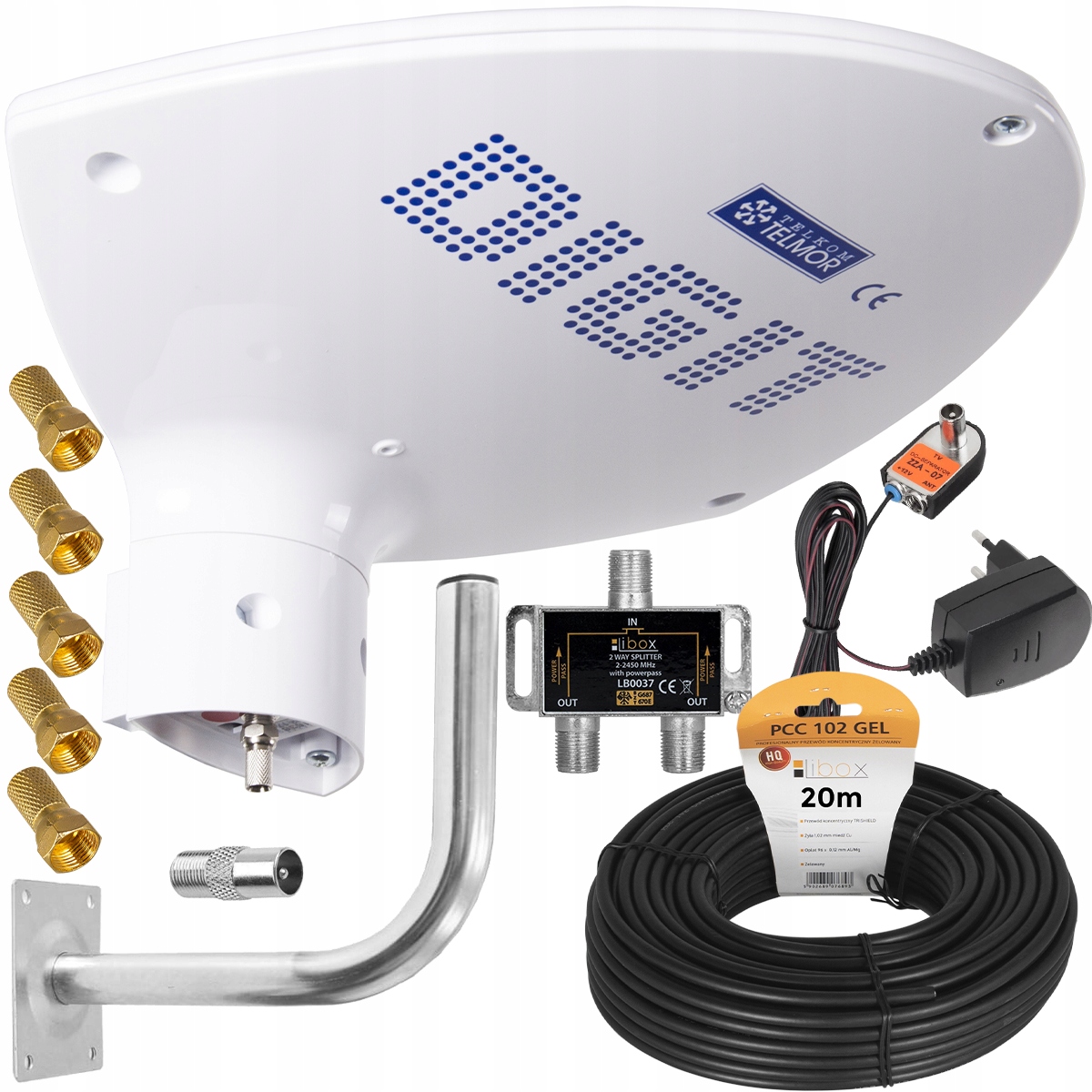 

Antena Aktywna Digit Activa DVB-T2 MUX8 Zestaw 2TV