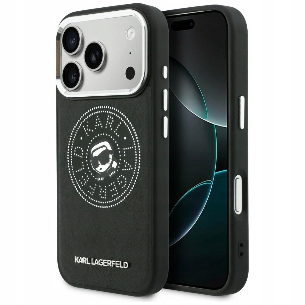 Pouzdro Karl Lagerfeld Point & Karl Sketch MagSafe pro iPhone 17 Pro Max černé