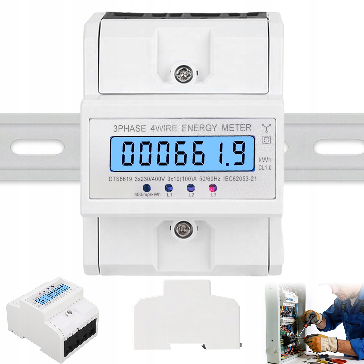 Elektroměr Do Kanceláře Továrny Nemocniční Školy