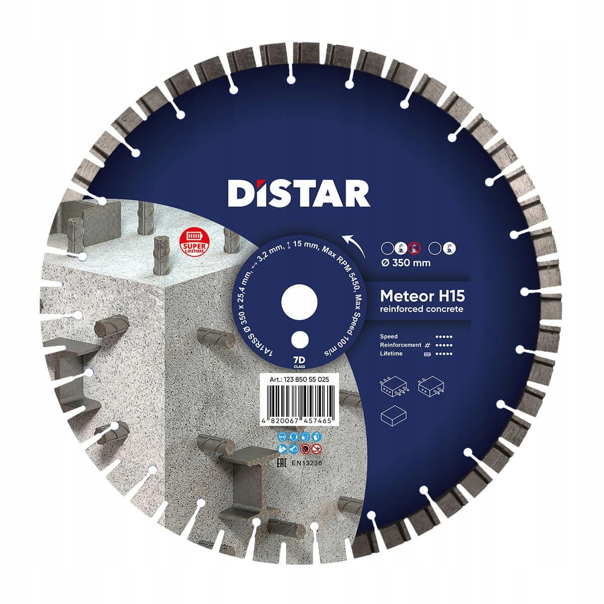 Distar Diamantový Kotouč Meteor H15 350 x 3,2/2,2 x 25,4 mm