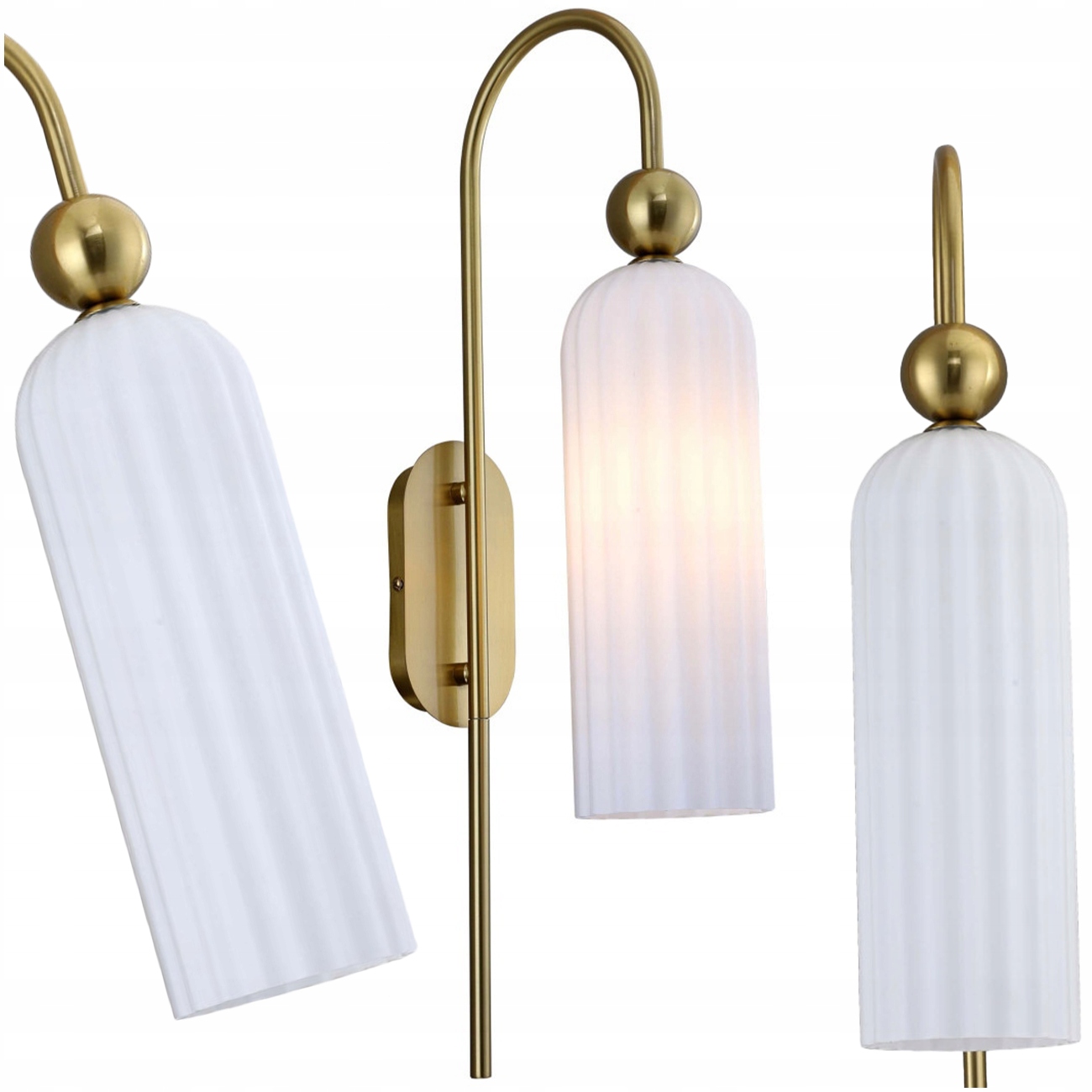 Nástenné Svietidlo Piega E14 IP20 LP-939/1W Biela Retro Glamour Biela