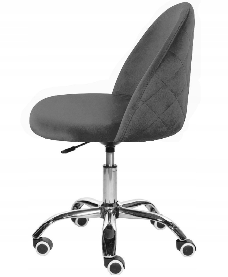 Krzesło obrotowe Gloria Office Dark Grey Velvet Lugano