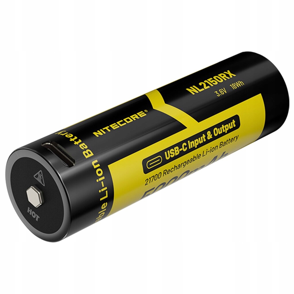 Akumulátor 3,6 V Nitecore NL2150RX 21700 5000 mAh nabíjení Usb-c