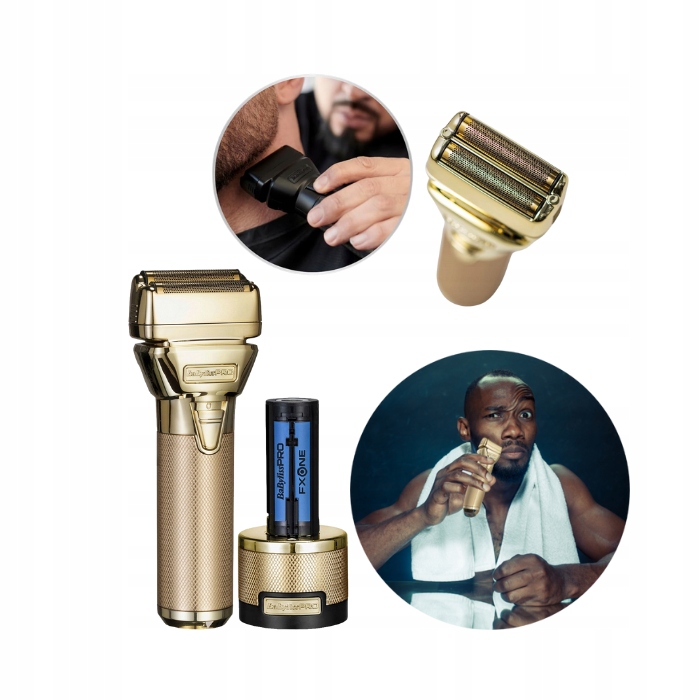 Babyliss Pro Golarka Foliowa Do Brody Włosów Fxone Gold Bezprzewodowa