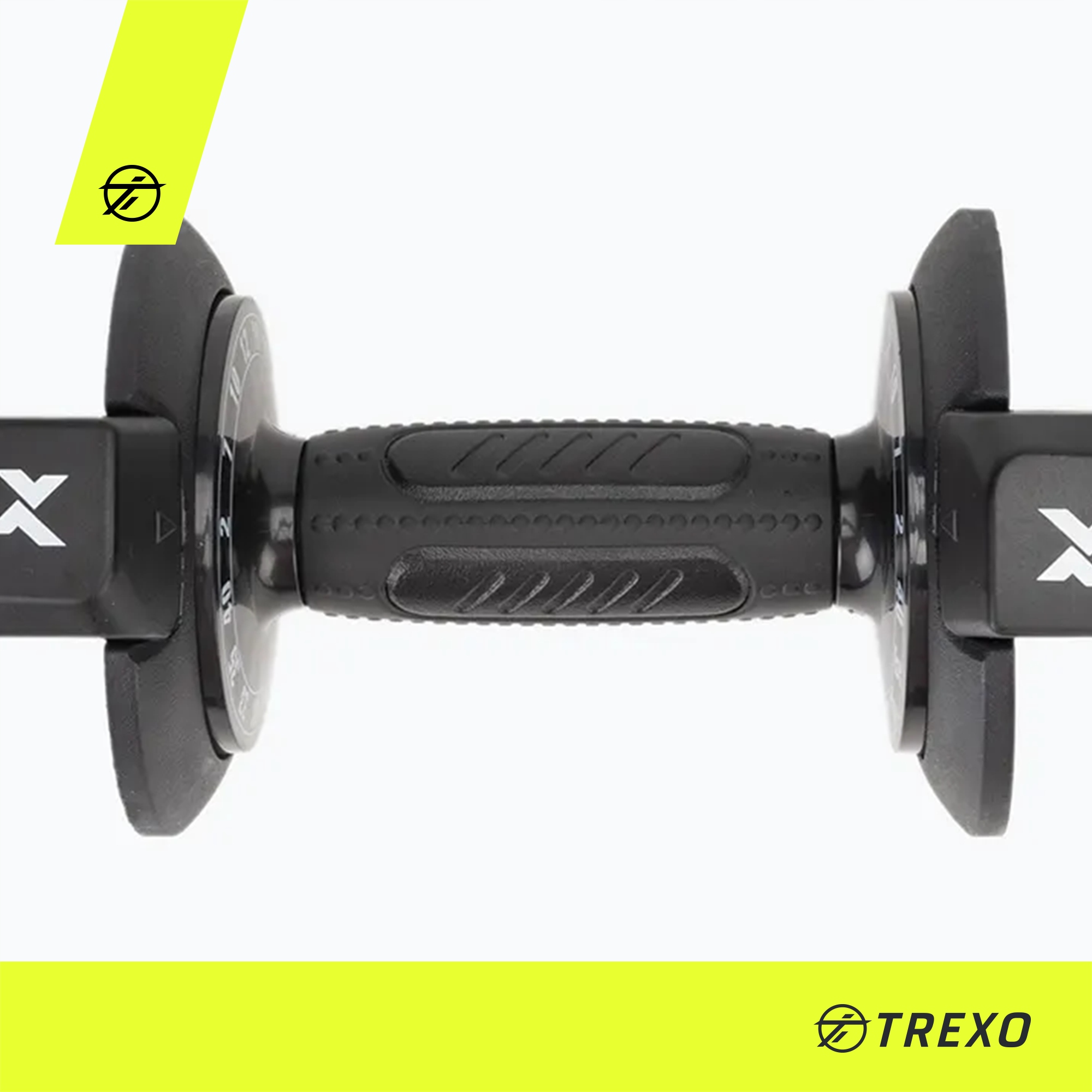 TREXO állítható súlyzó acél TXO-B4W001 40 kg fekete 8 lapos Trexo márka