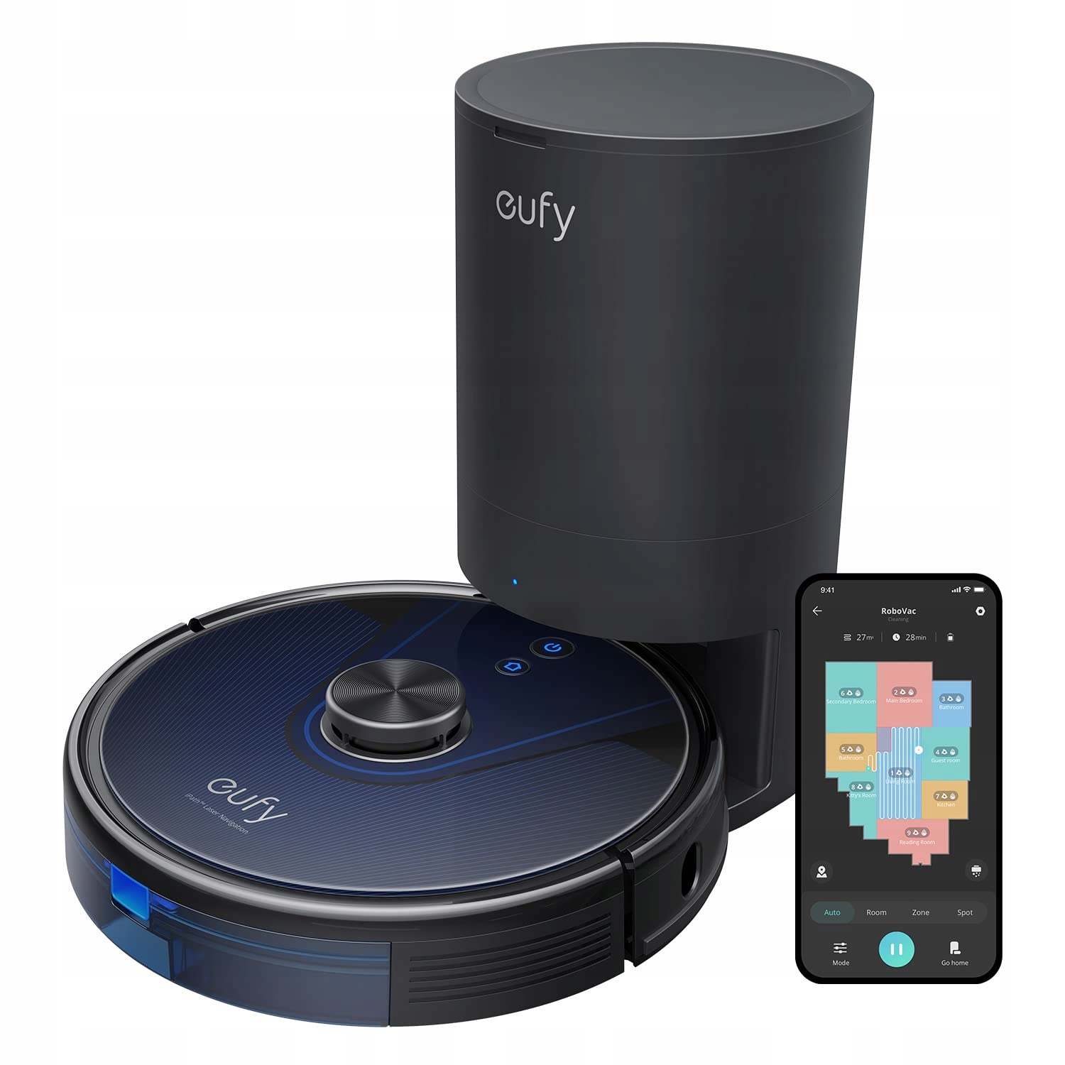 eufy Robotický vysávač L35+ Gen 2023, 3200Pa, mop