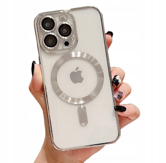 ETUI OBUDOWA DO IPHONE 11 PRO MAX MAGSAFE SREBRNY Marka Inna