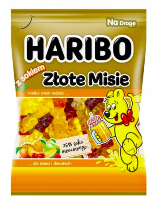 26 Sztuk Haribo Żelki Z Sokiem 85G Złote Misie