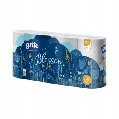 

Grite Papier Toaletowy - Blossom biały 8 rolek