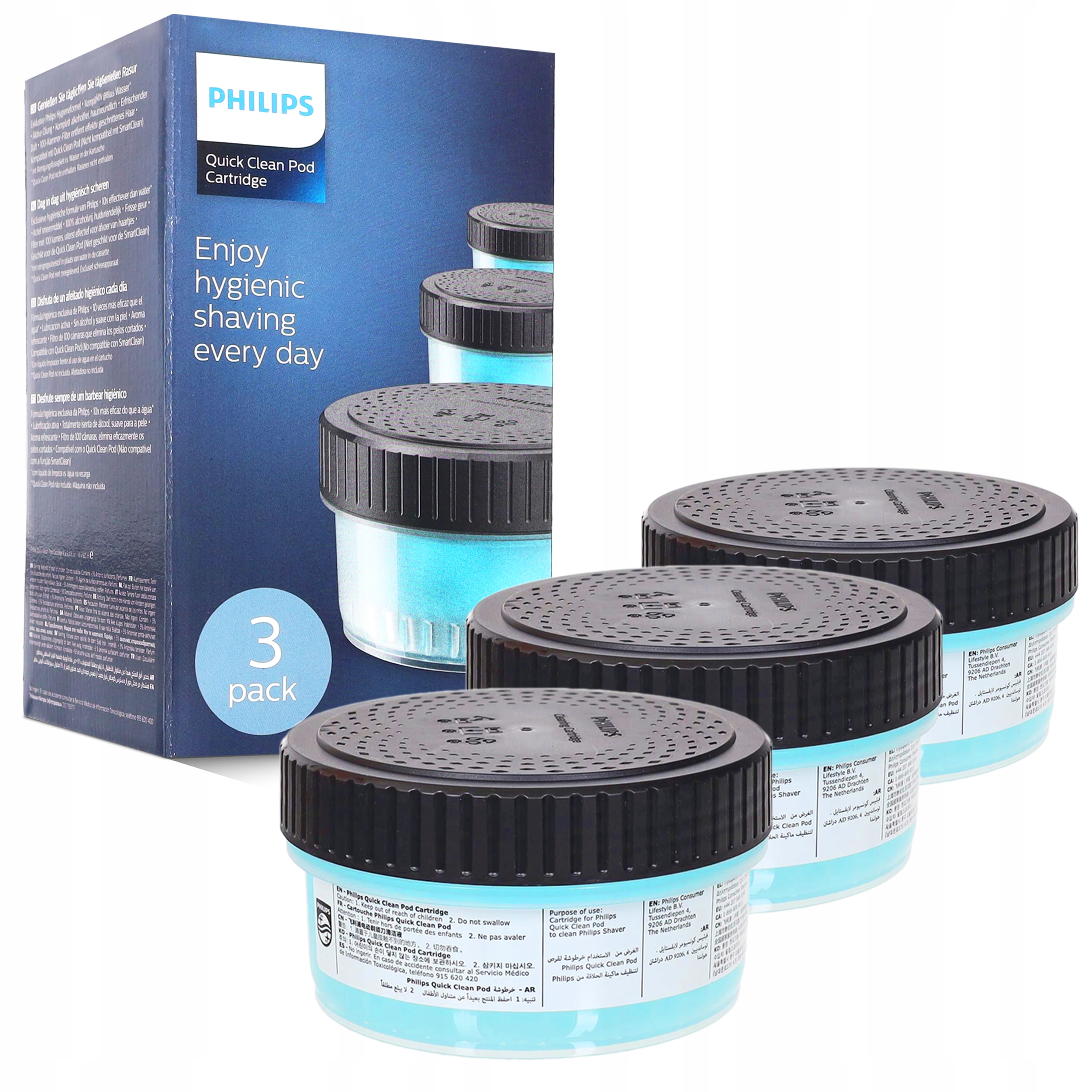 Zestaw wkładów czyszczących Philips Quick Clean Pod do golarki elektrycznej