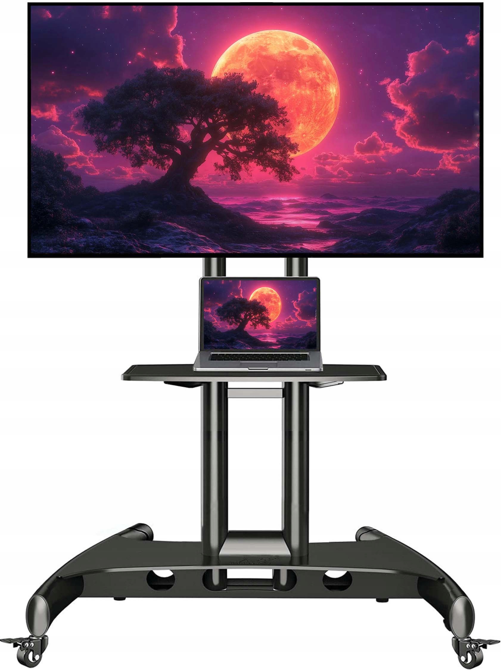 Uchwyt Na Kólkach Wieszak Wózek Multimedialny Tv Telewizora 32-75 Cale Vesa