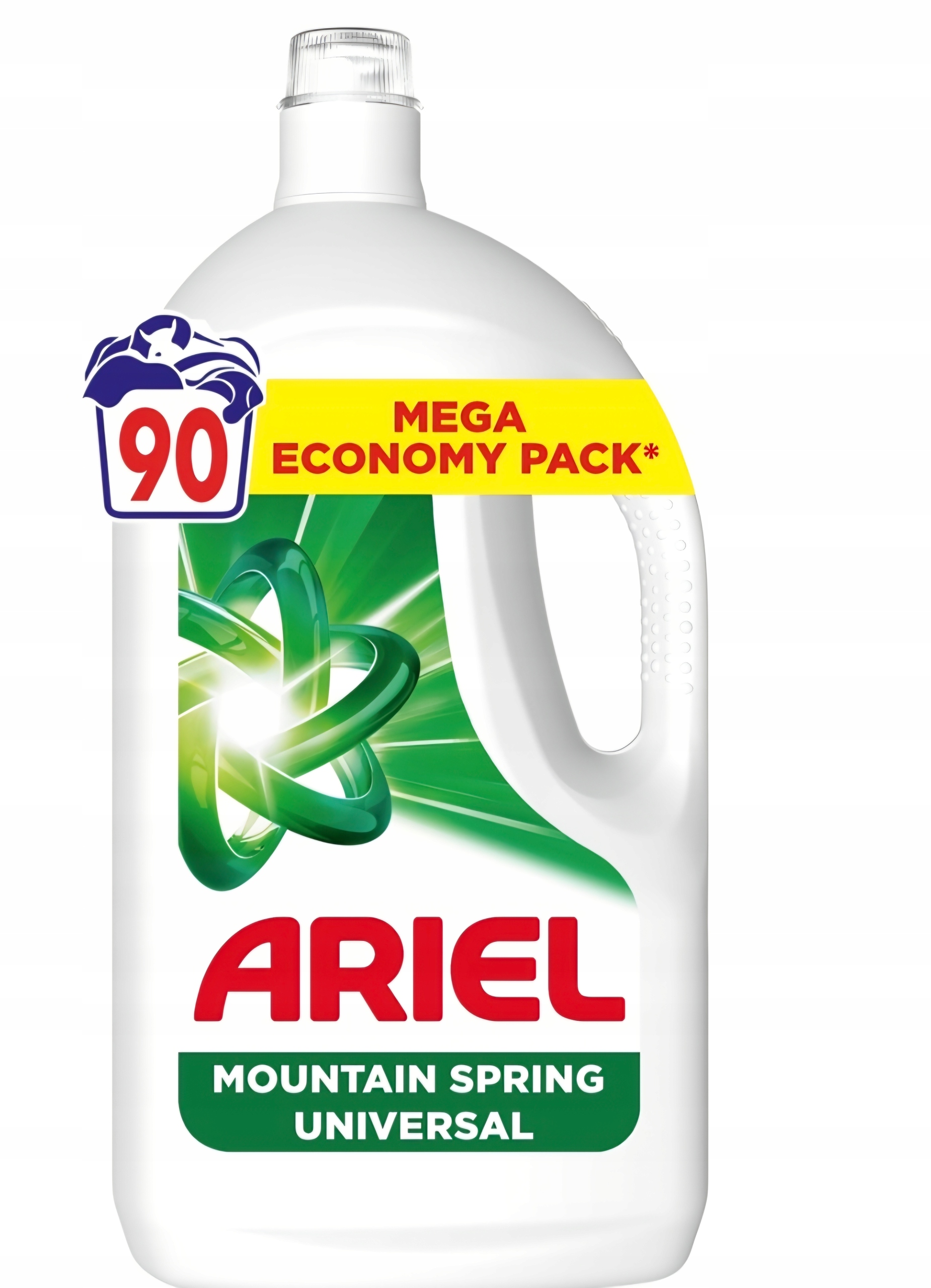 Levně Ariel Tekutý prací prostředek na 90 praní Mountain Spring Short Cycle 4050 ml