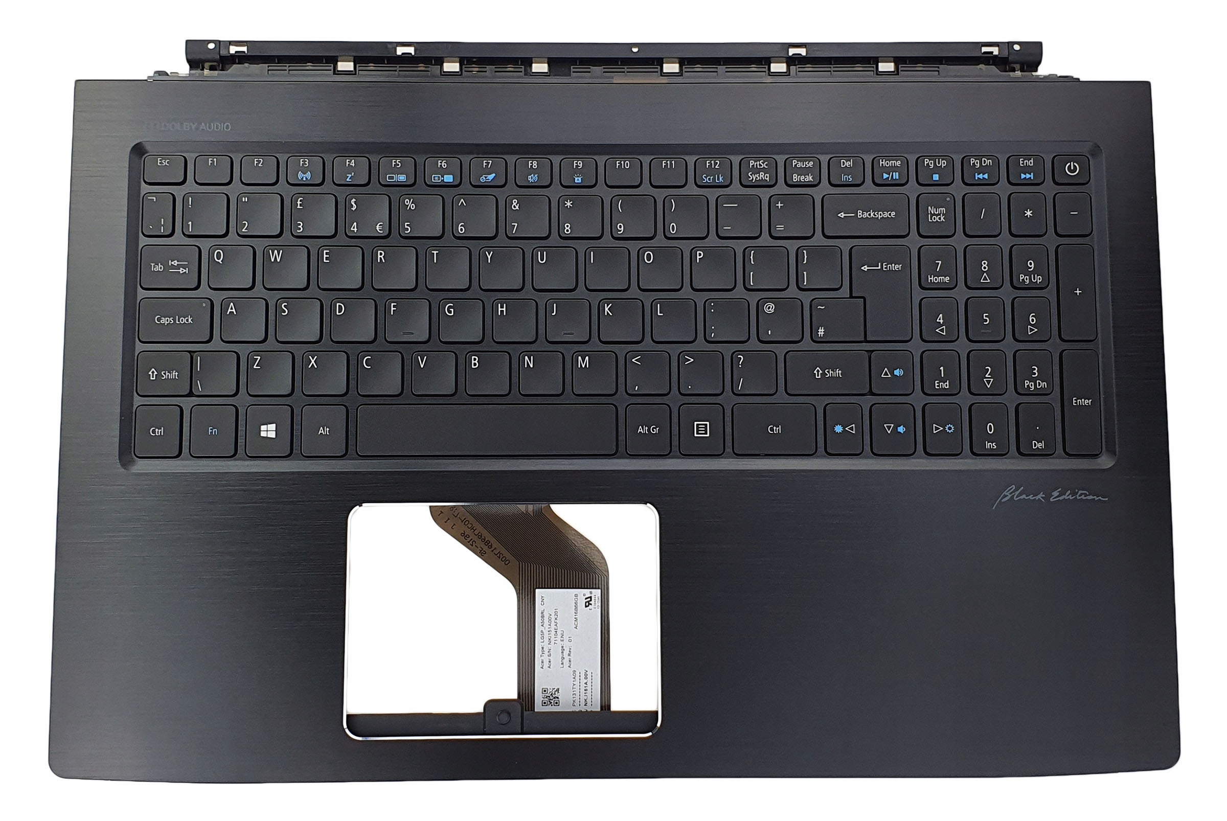 Nová Krytka Klávesnice Acer Nitro V15 VN7-593 VN7-593G Anglická Uk