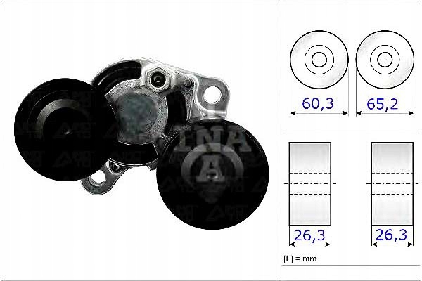Ina Napcz Páska Vícedrážková Bmw 1/3/5/X3 1.6-3.0D 1 Asistent řidiče #28