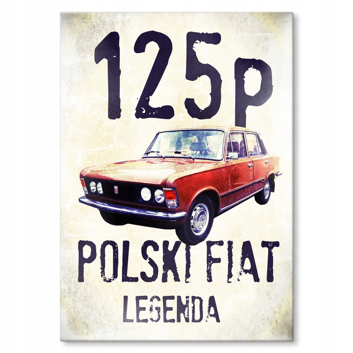 

Dekoracja Metal Blacha Obraz Fiat 125p