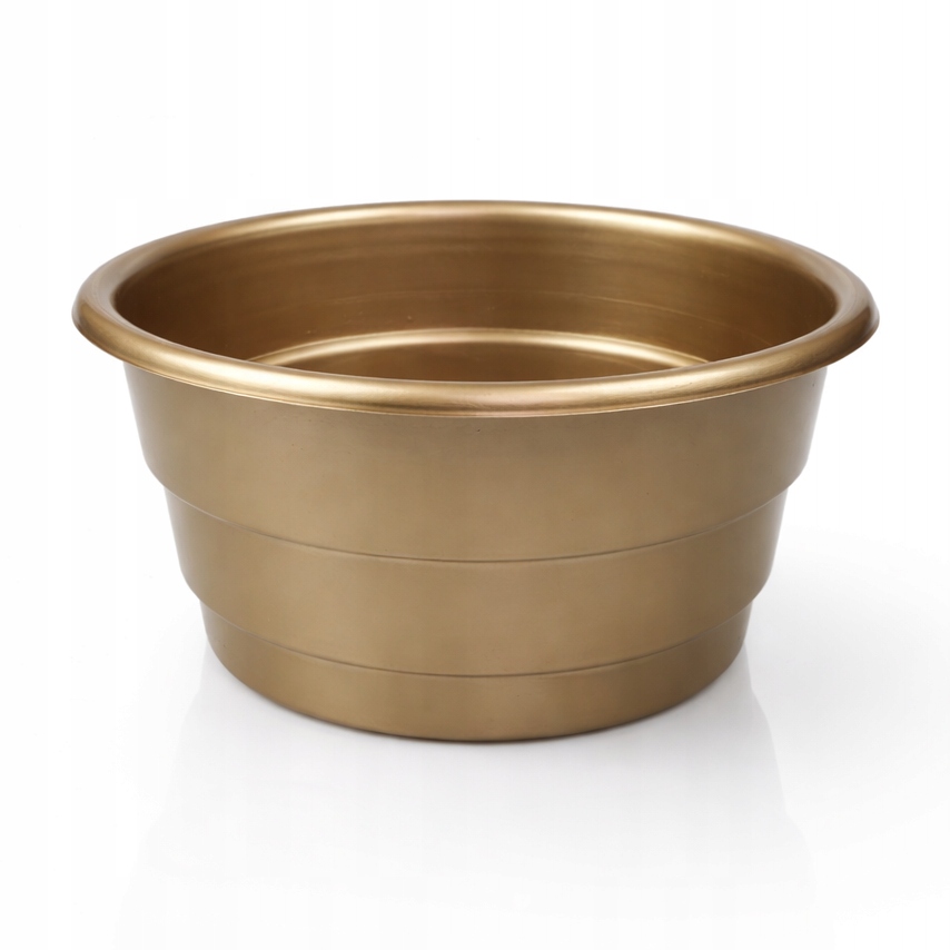 10 x Miska wyrobowa florystyczna Doniczka śr.18cm Stroik Kompozycja ZŁOTA