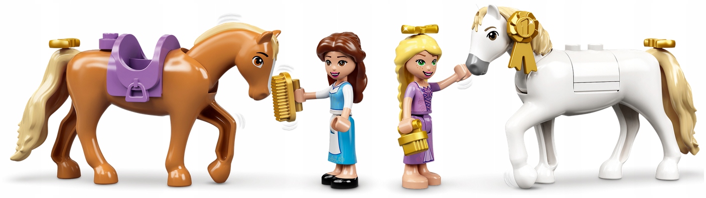 LEGO 43195 DISNEY KRÓLEWSKIE STAJNIE BELLI I ROSZPUNKI Nazwa zestawu KRÓLEWSKIE STAJNIE BELLI I ROSZPUNKI