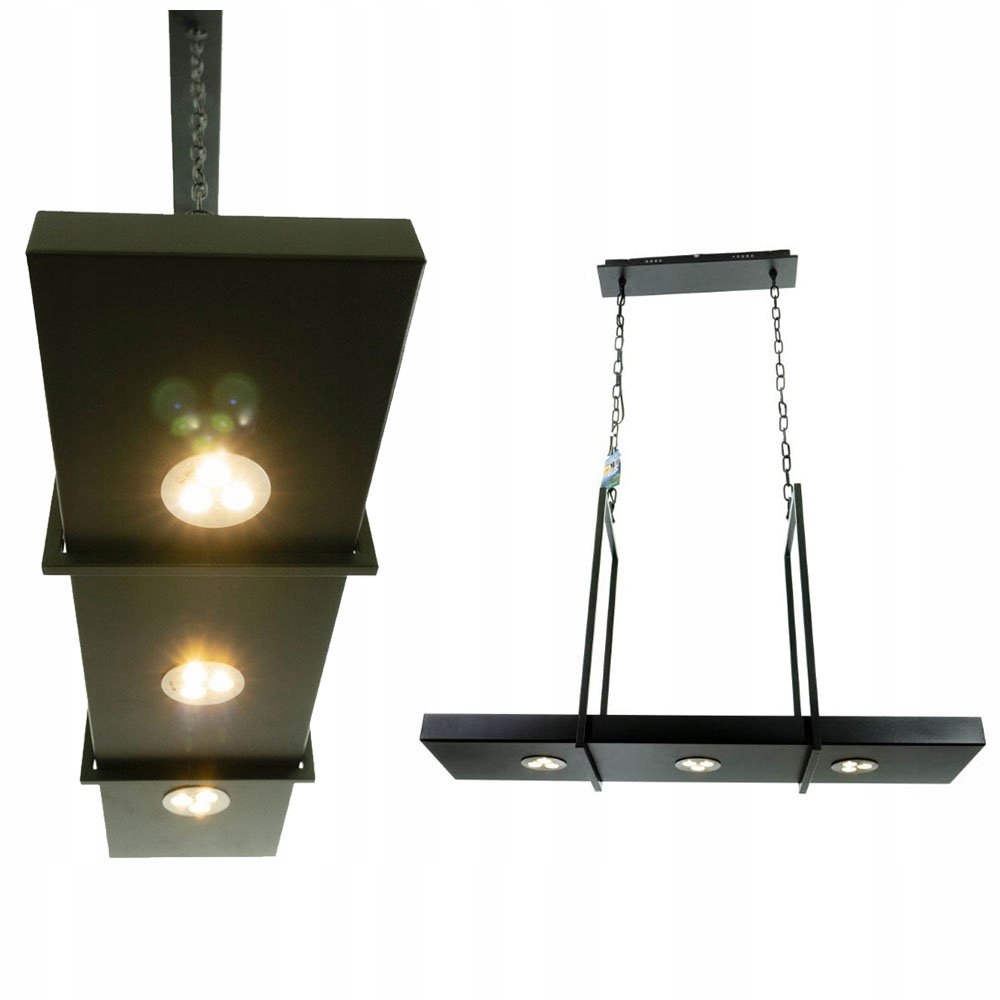 Závěsná lampa Tray Marksloyd ve skandinávském stylu, černá, Police nad ostrov Led.