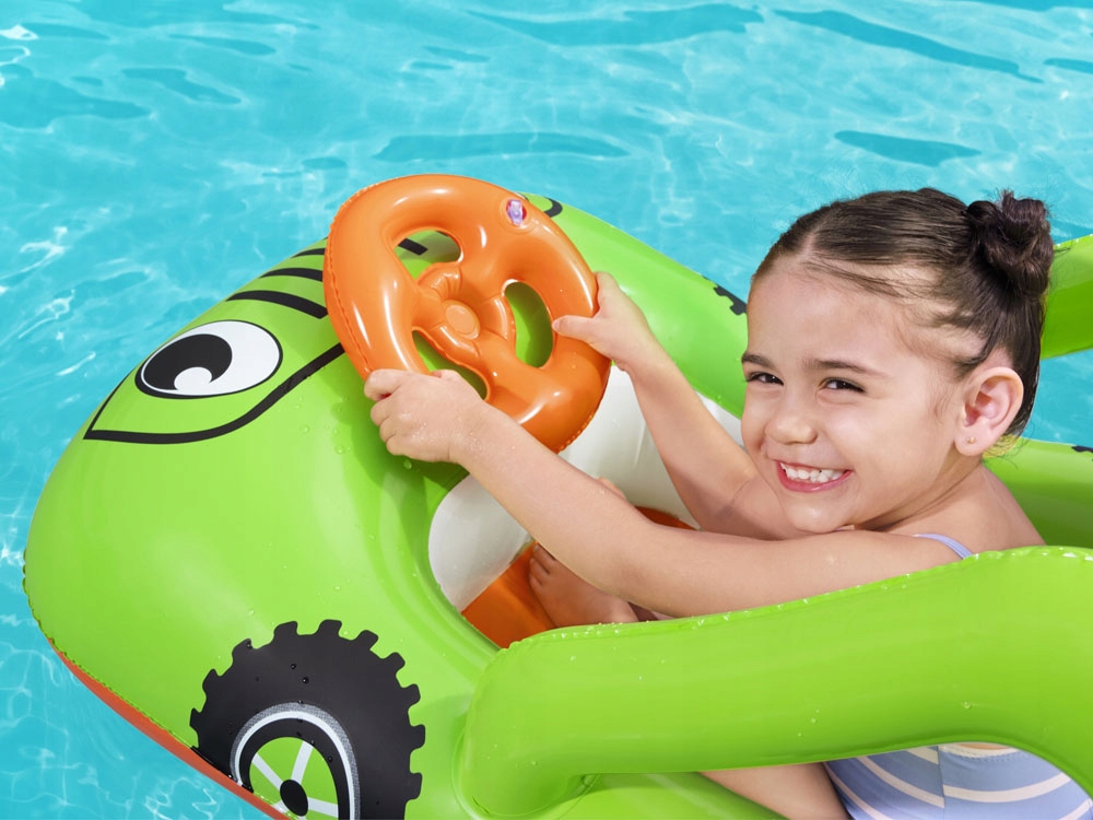 BESTWAY DMUCHANY PONTON `PONTONIK AUTO ŁÓDKA DLA DZIECI Model 34169 NAD WODĘ NA LATO