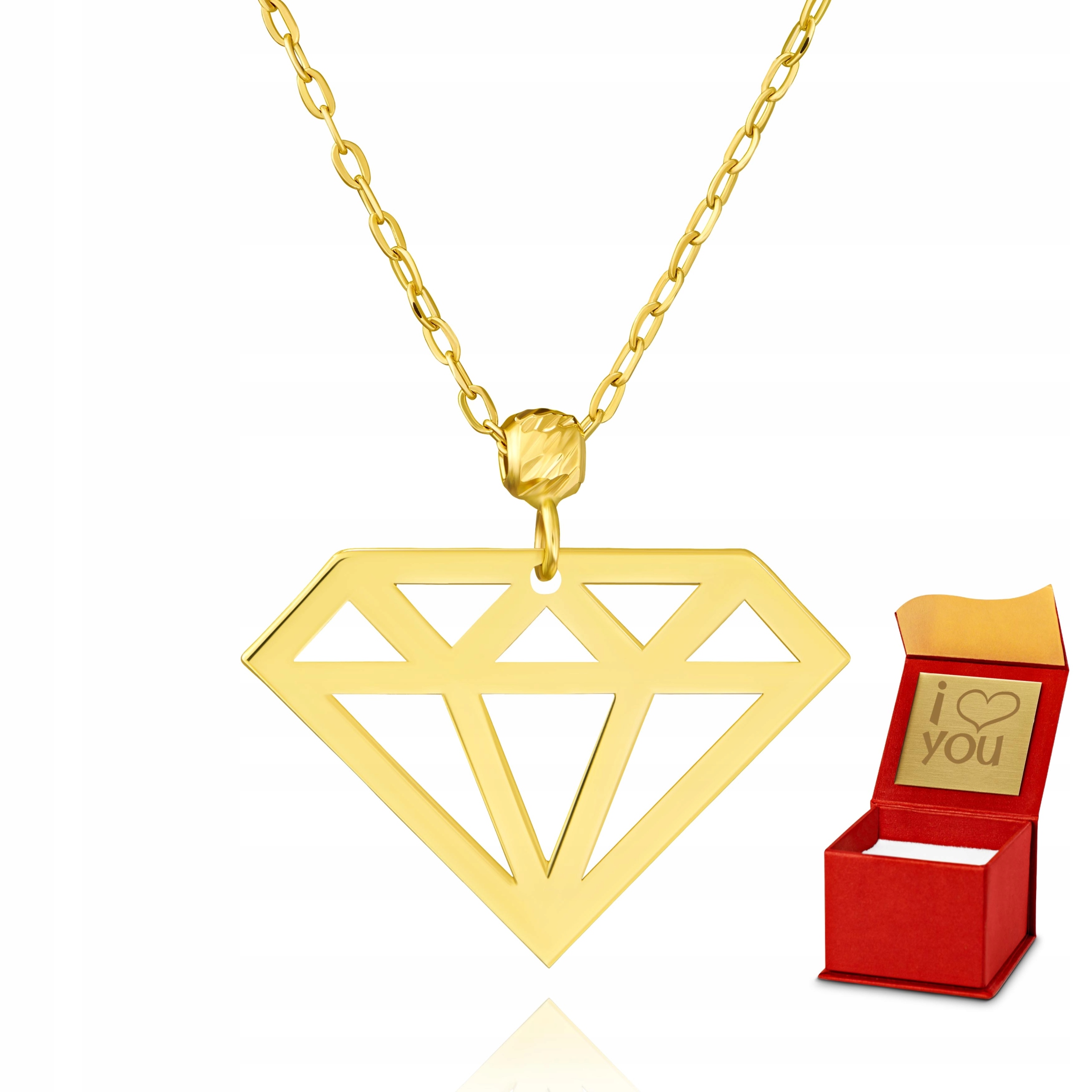

Złoty naszyjnik Diamond próba 585 585